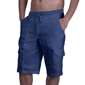 Multi Pocket Tie Men's Beach Cargo Pants