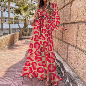 V-neck Split Irregular Beach Long Dress