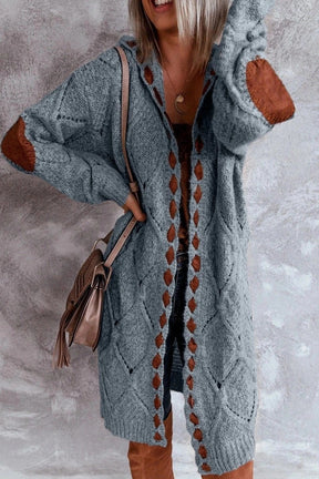 Hooded Long Cardigan Sweater