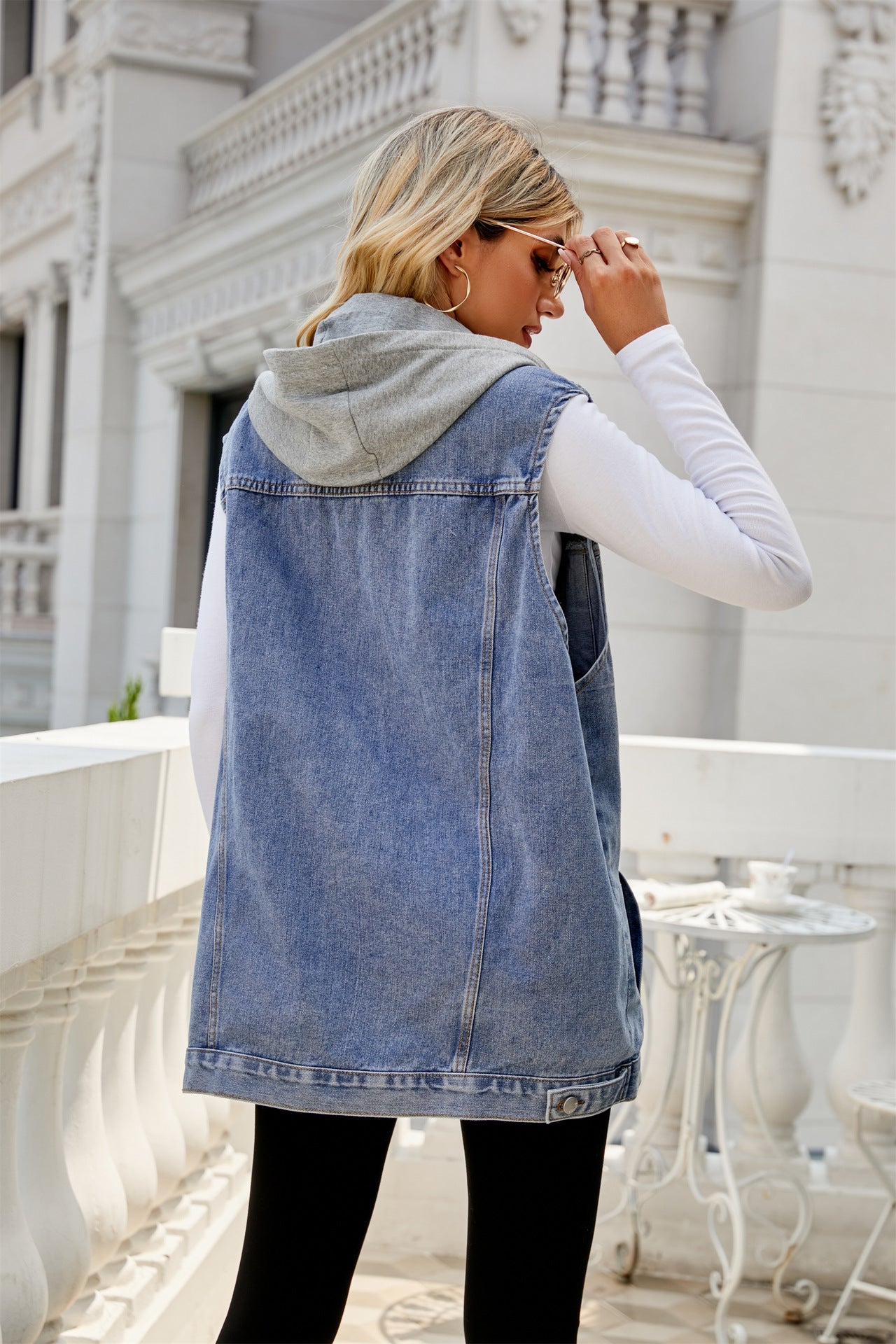 Loose Casual Women's Denim Vest Coat