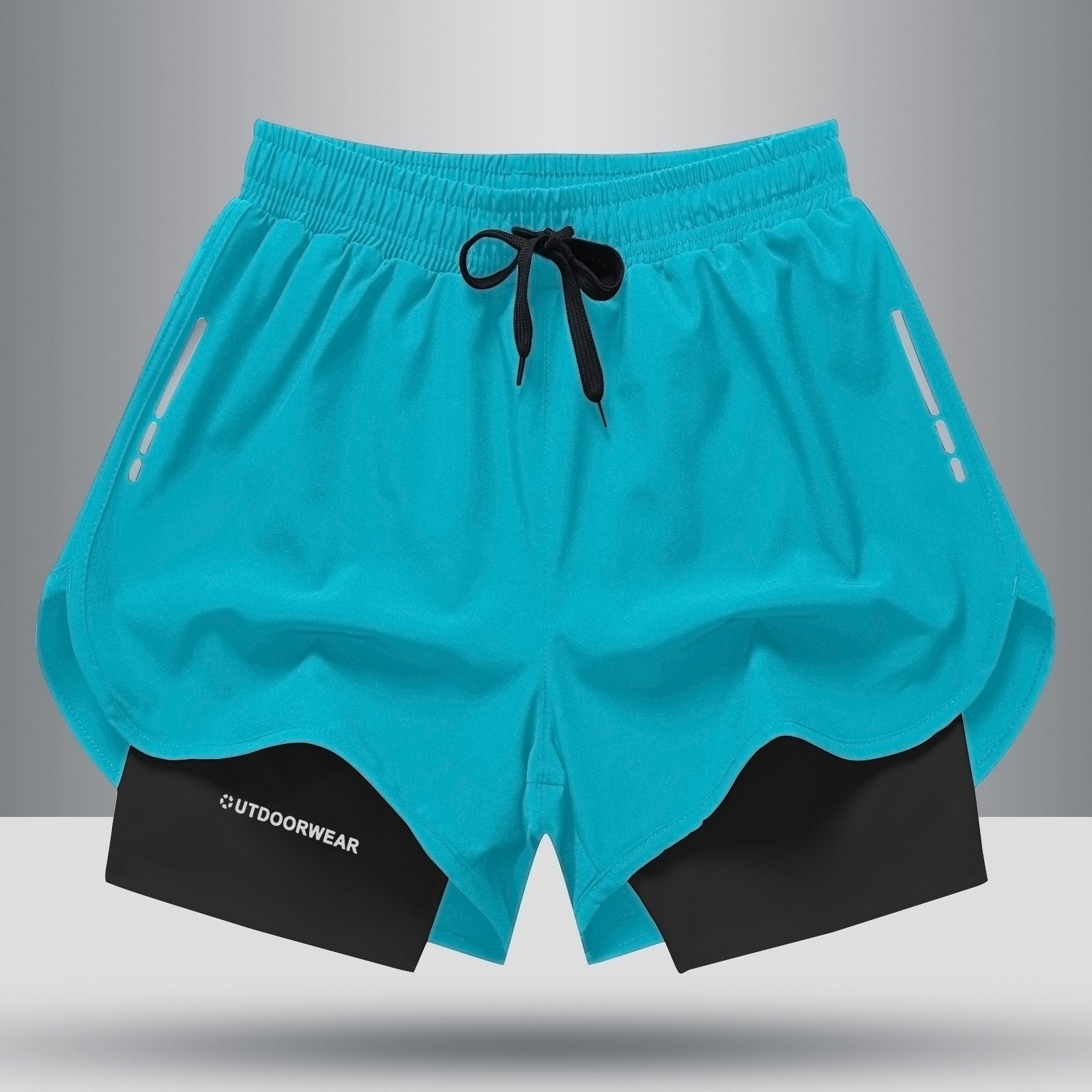 Sports Shorts Double Layer Quick Dry