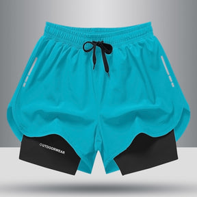 Sports Shorts Double Layer Quick Dry