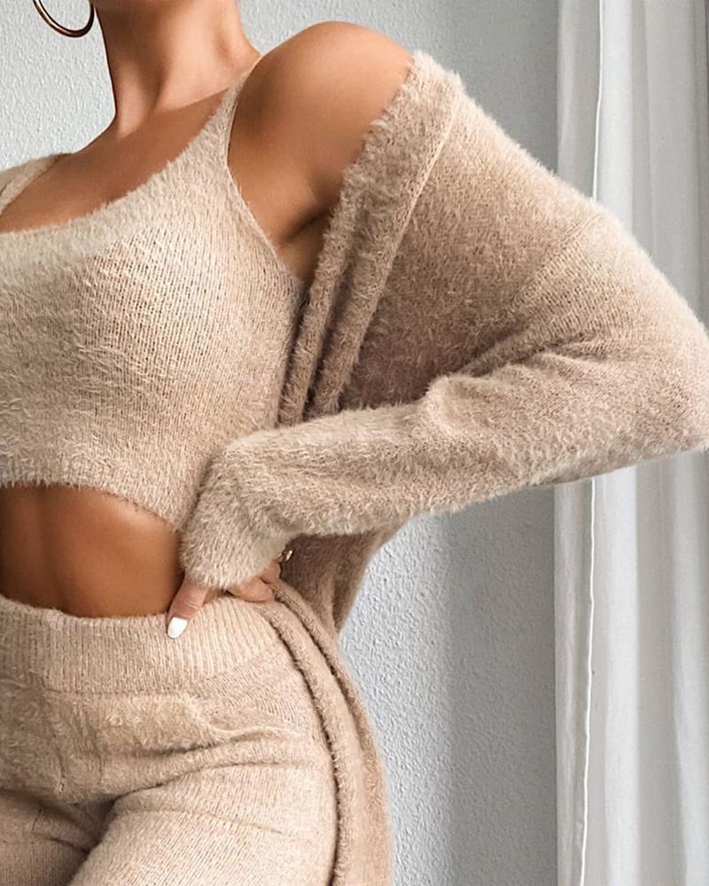 Fluffy Warm Cozy Suit Sets