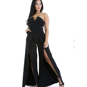 Hollow Long Jumpsuit