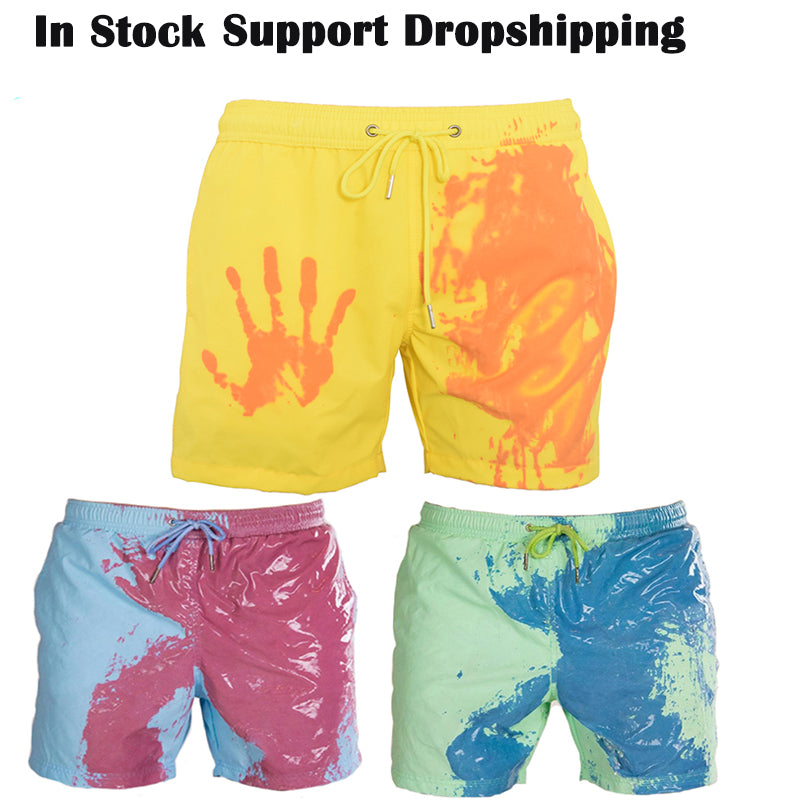 Magical Change Color Beach Men's Shorts