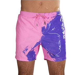 Magical Change Color Beach Men's Shorts