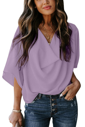 Fashion Shirt Loose V-neck Casual Top