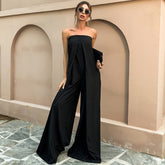 High-rise Loose Wide-leg Pants And High-Waisted Jumpsuit