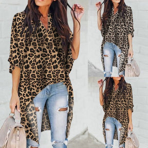 Leopard-Shoulder Shirt