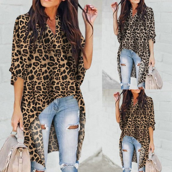 Leopard-Shoulder Shirt