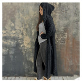 Hooded Long Cardigan Sweater