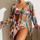 Swimwear With with Long Sleeved Blouse