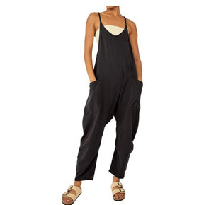 Women Zip Pocket Jumpsuit