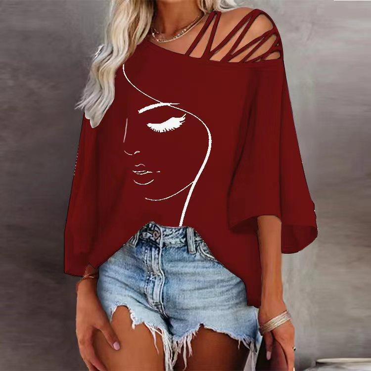 Fashion Stitching Loose Casual T-Shirt