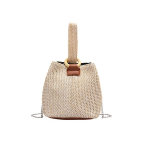 Elegant Straw Shoulder Bag