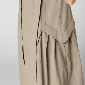 Cotton And Linen Vest Dress