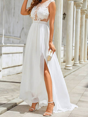 Chiffon Lace Trailing Wedding Large Swing Dress