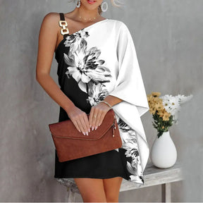 Bat Sleeve Off Shoulder Dress