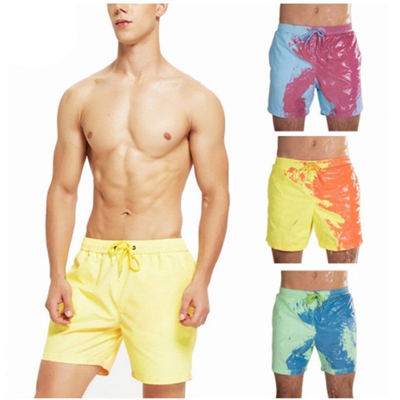 Magical Change Color Beach Men's Shorts