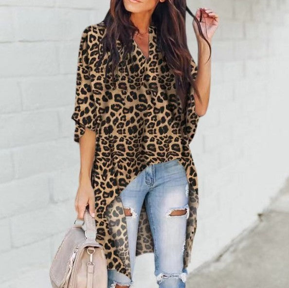 Leopard-Shoulder Shirt