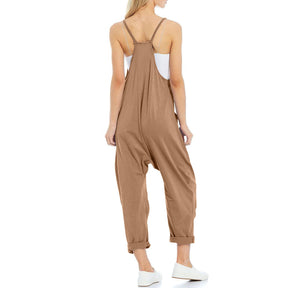 Women Zip Pocket Jumpsuit