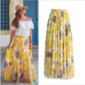 Bohemian Summer Print Skirt