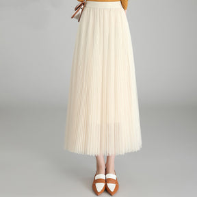 Gradient Color Gauze Skirt