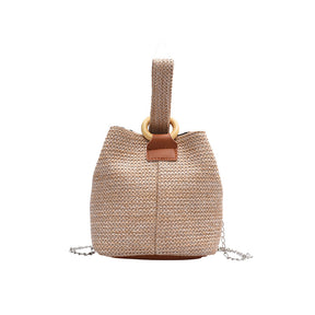 Elegant Straw Shoulder Bag