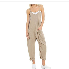 Women Zip Pocket Jumpsuit