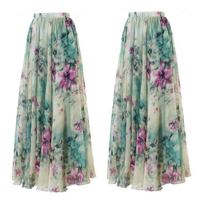 Bohemian Summer Print Skirt