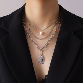 Three Layer Irregular Pendant