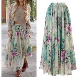 Bohemian Summer Print Skirt