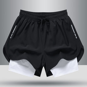 Sports Shorts Double Layer Quick Dry