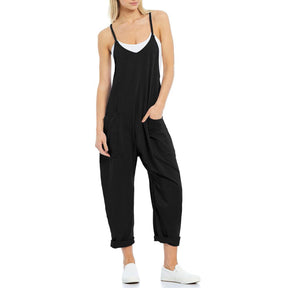 Women Zip Pocket Jumpsuit