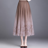 Gradient Color Gauze Skirt