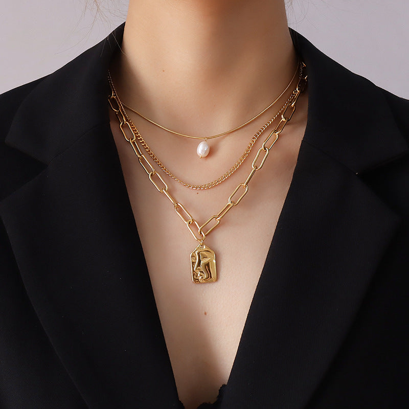 Three Layer Irregular Pendant