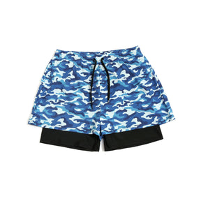 Summer Printed Double Layer Beach Shorts