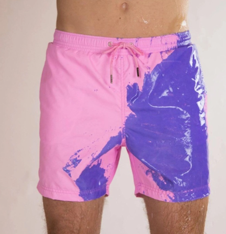 Magical Change Color Beach Men's Shorts